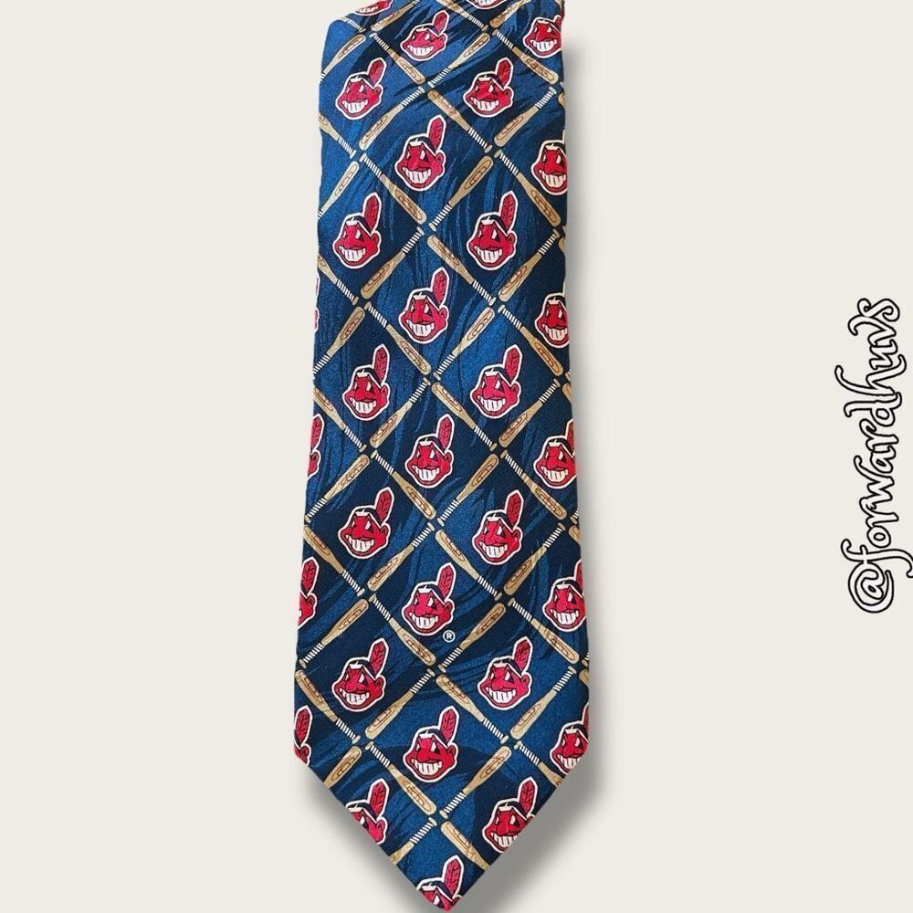 Vintage 1996 Cleveland Indians MLB Necktie by Ralph Martin & Company